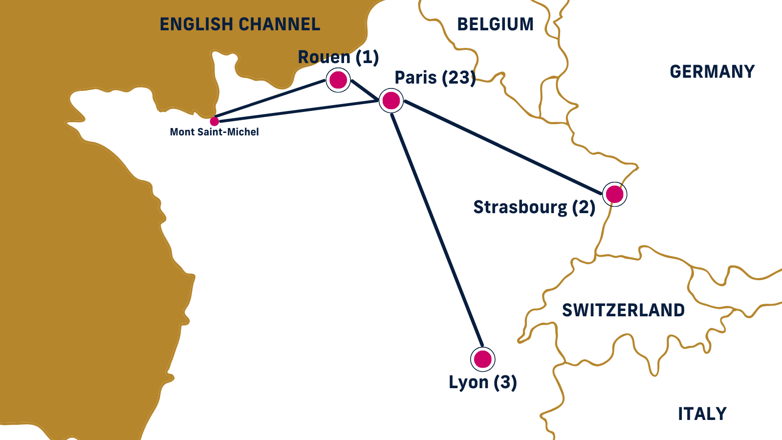 Map Location with visiting points