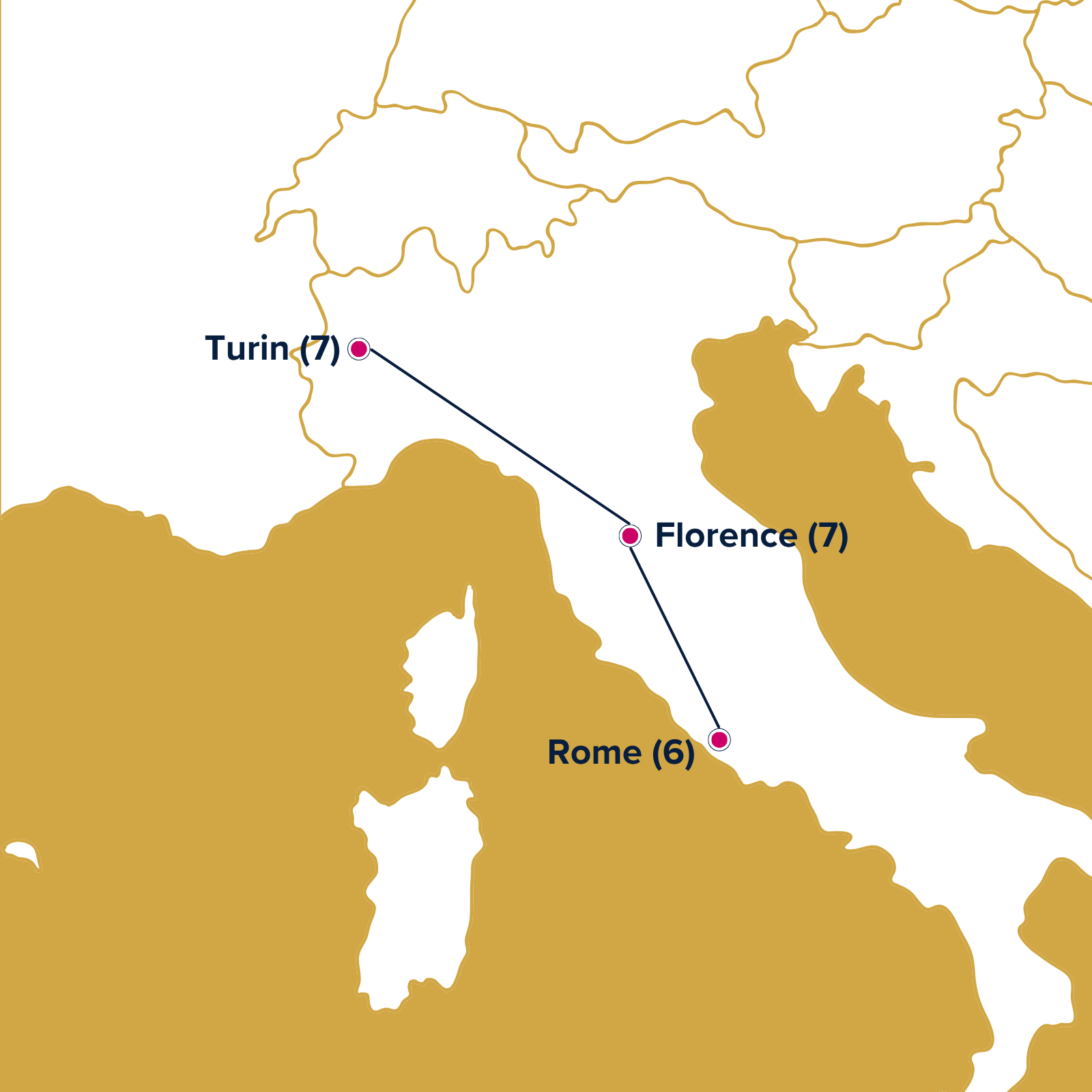 Map Location with visiting points