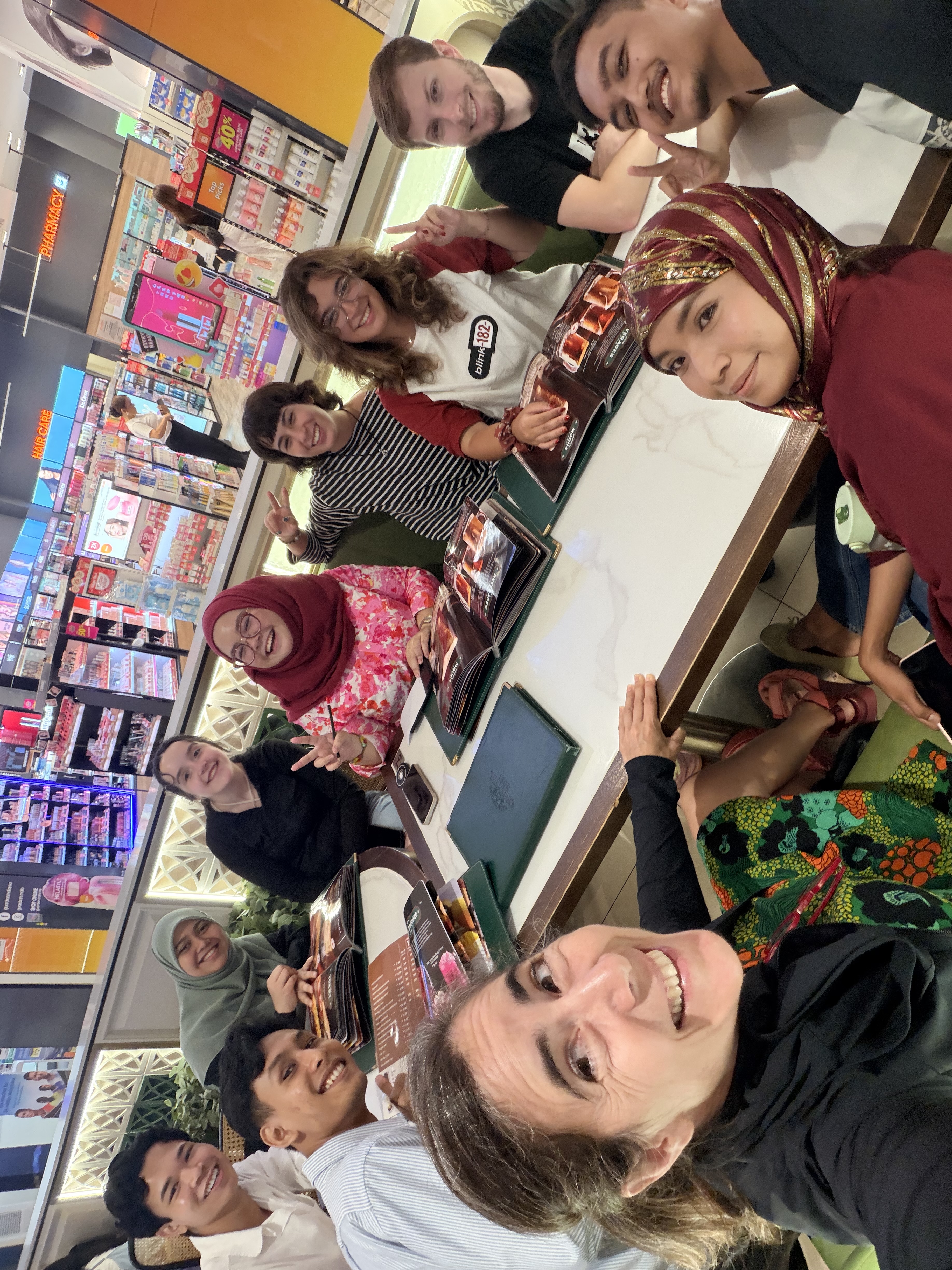 Lunch with students from Universiti Malaya