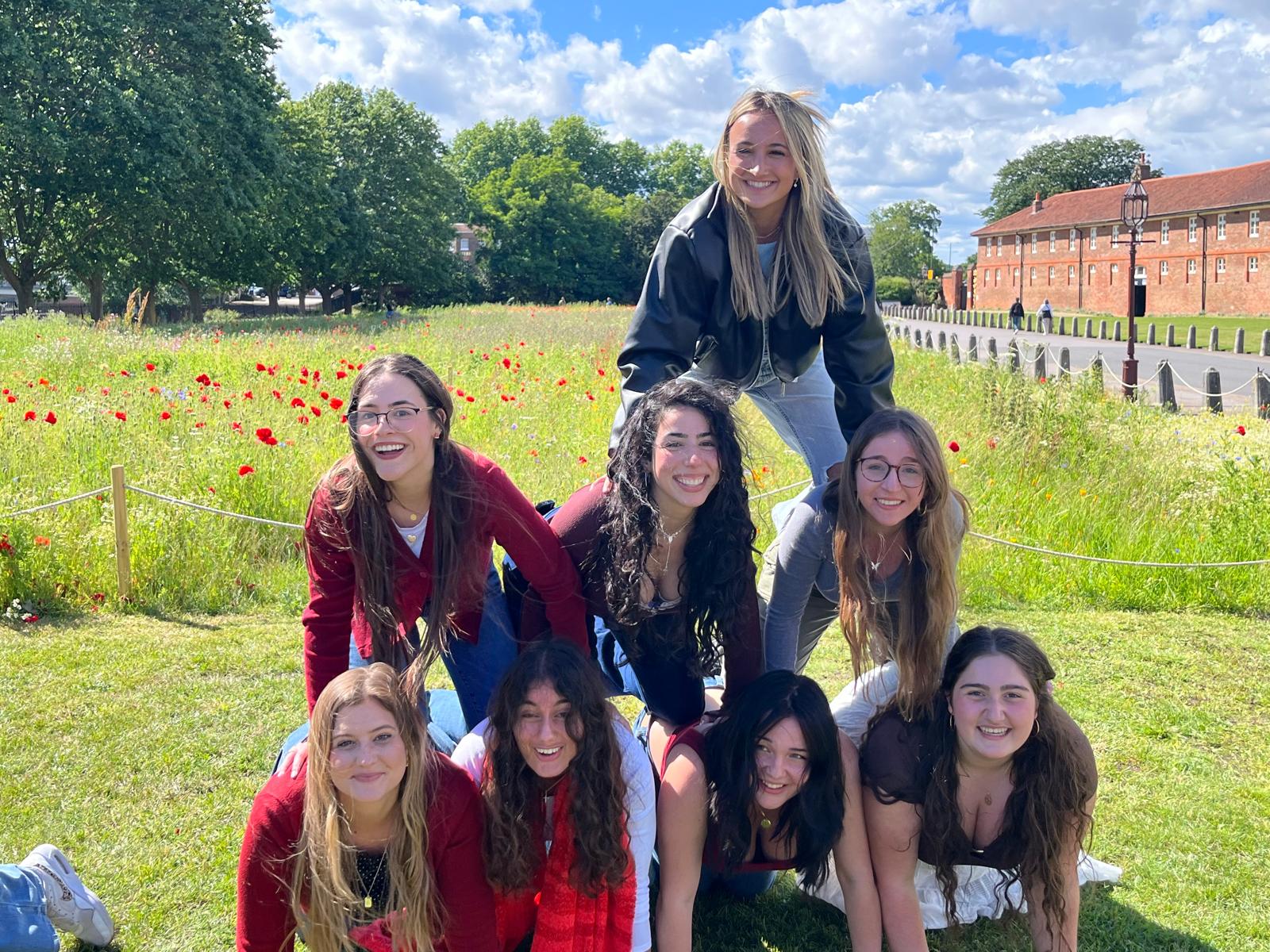 FIU Honors students in front of Westminster Abbey